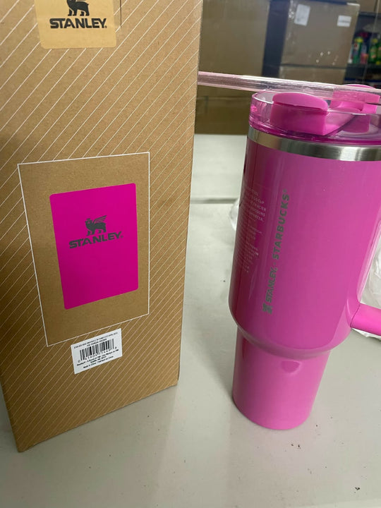 Stanley x Starbucks 40 oz Quencher Tumbler β Pink | Insulated Travel Cup