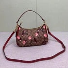 COACH Teri Shoulder Bag Signature Canvas Cherry Print CY694