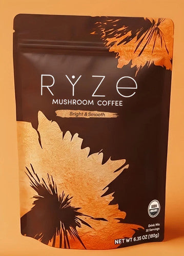 Organic Rýze Mushroom Coffee 30 Servings Instant Coffee