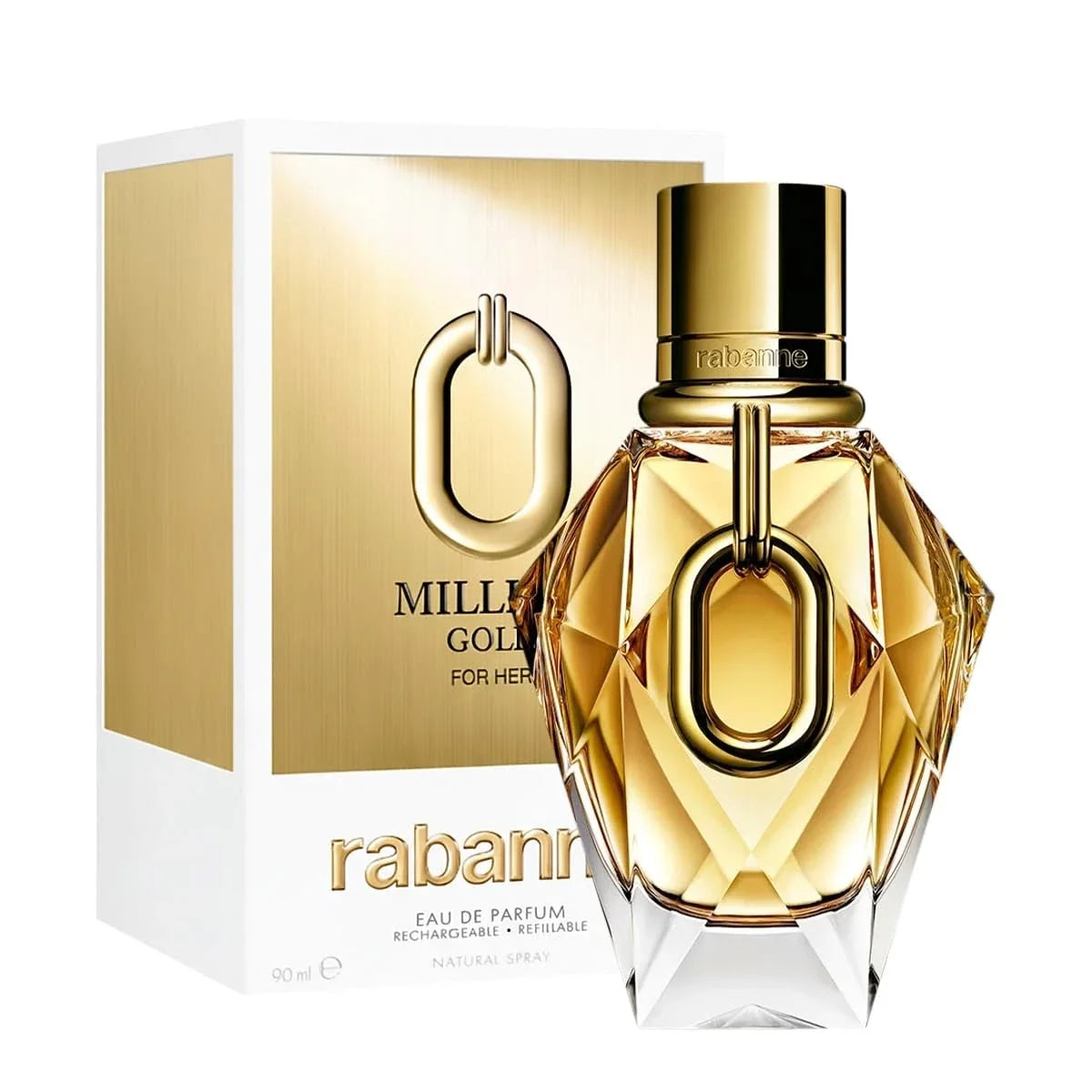 Rabanne Million Gold for Her Eau de Parfum 3 fl oz Refillable